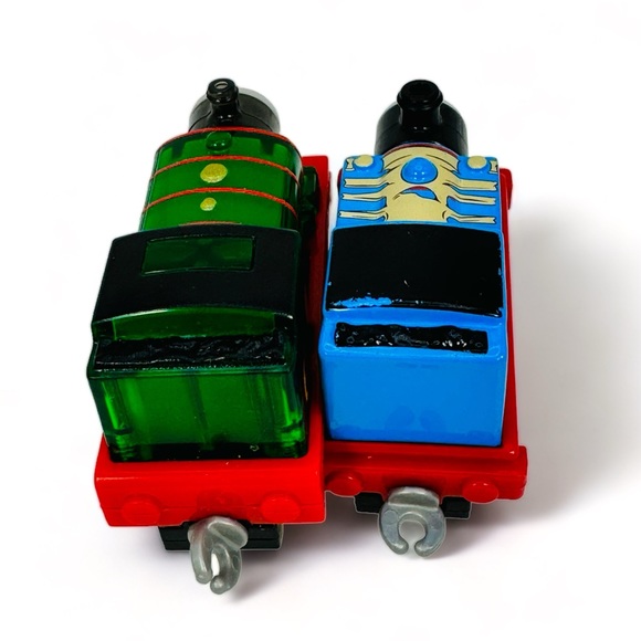 Thomas & Friends Light Up Percy And Thomas W/Bones Push Along Toy Trains. - Picture 3 of 9